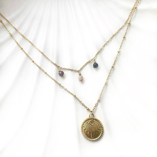 Naszyjnik podwójny symbol światła