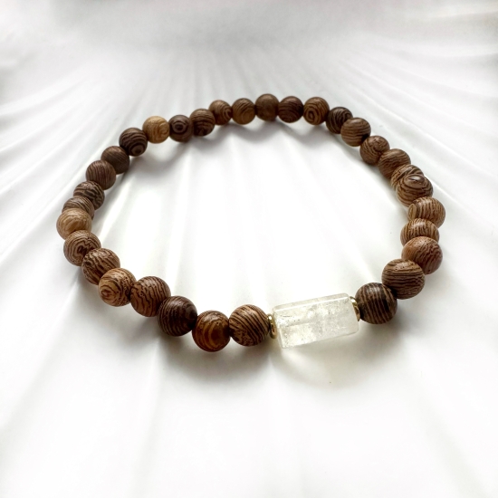 Męska bransoletka obfitości z cytrynem