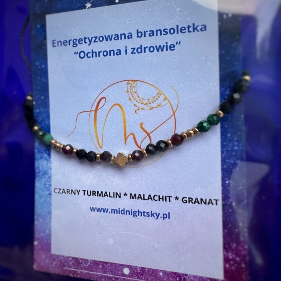 Energetyzowana bransoletka „ochrona i zdrowie”