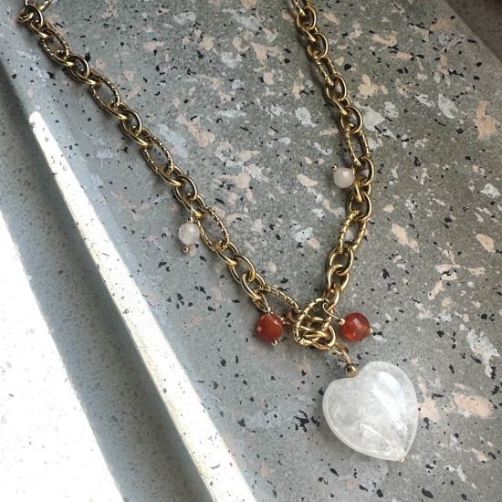 Naszyjnik księżycowe serce