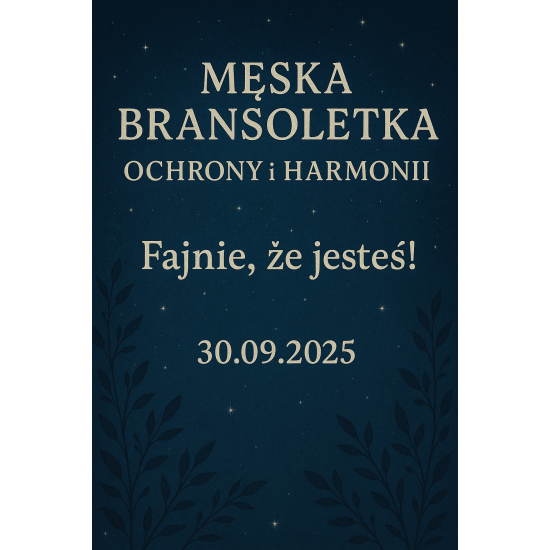 Bransoletka Wojownika – Czarny Turmalin • Lawa Wulkaniczna • Dumortieryt • Awenturyn Niebieski