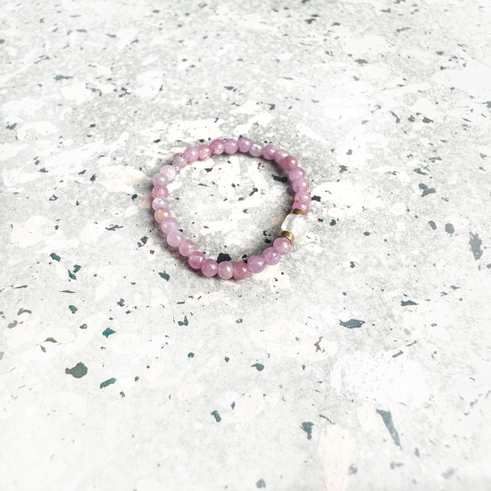 Pierścionek Wibracja Miłości z rubinami