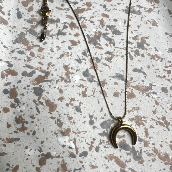 Personalizowany naszyjnik „Lunula” + 2 kamienie do wyboru