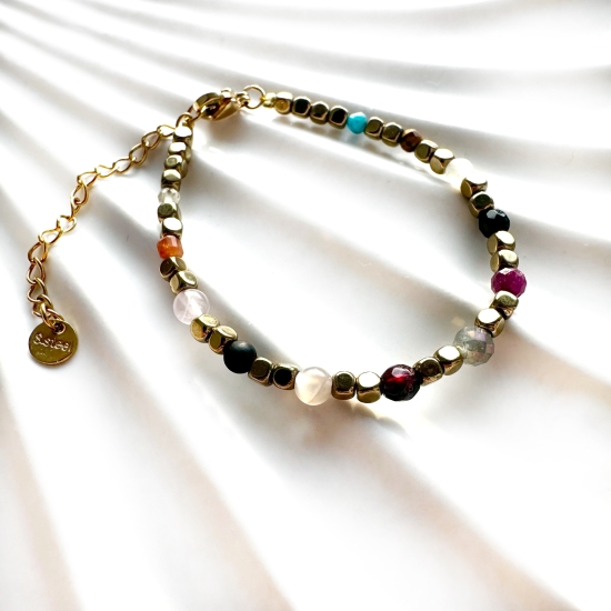 Personalizowana bransoletka  „Linia Mocy” na stali