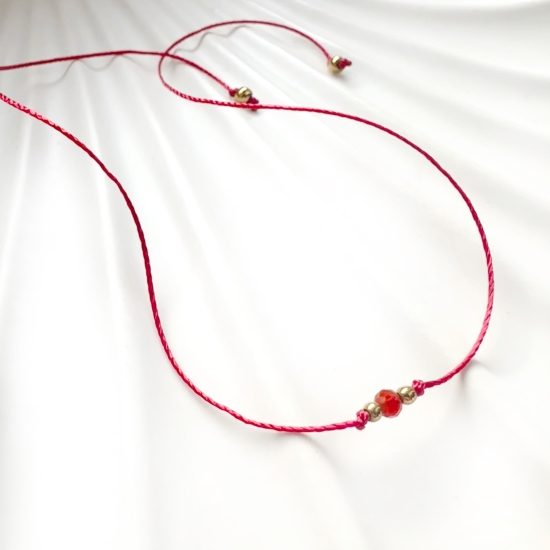 Nitka z Karneolem na 2026 rok intencja • ogień • ruch