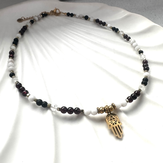 Naszyjnik ochronny z Hamsą