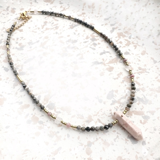 Naszyjnik rodochrozyt